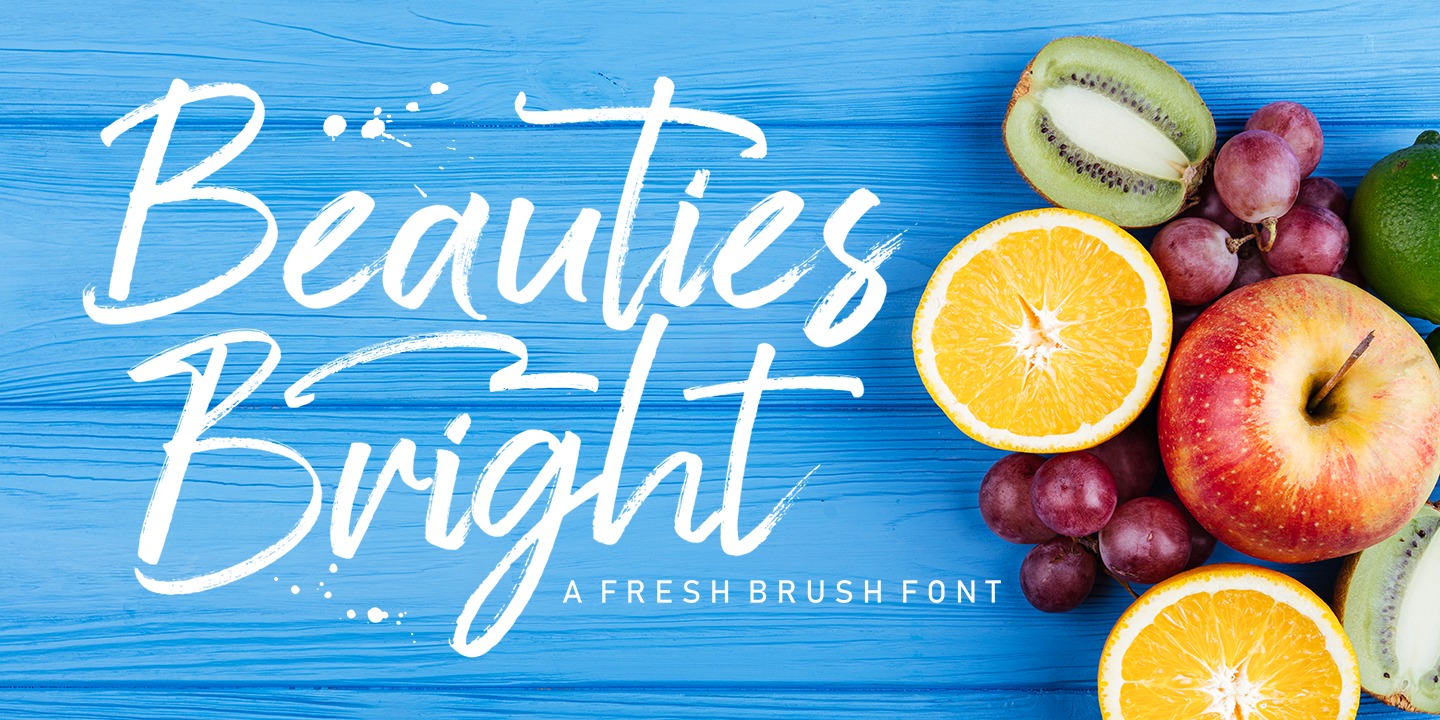 Beauties Bright Bright Font preview
